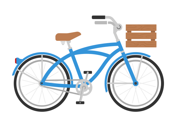 Preview of 15 Bike Icons in Flat Style