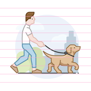 dog-walk-man