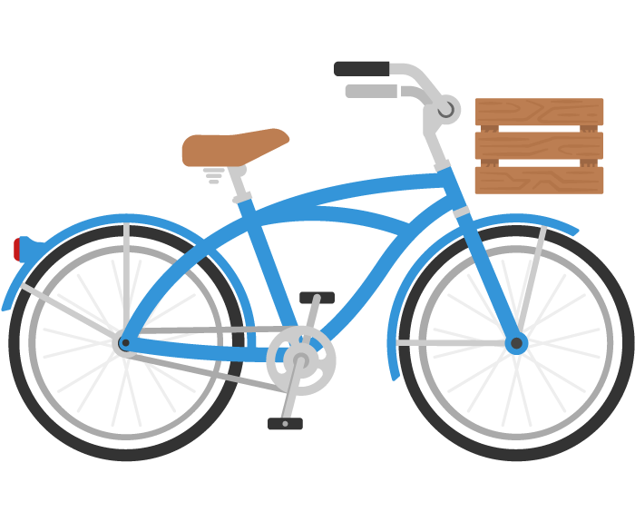 15 Bike Icons in Flat Style